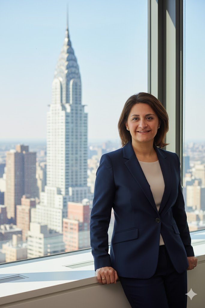 Marcela Shine during her fintech and corporate leadership days